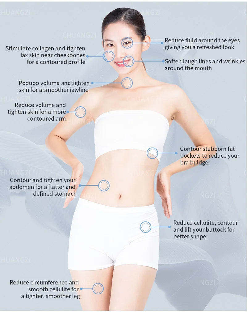 Gold Venus Legacy Purple Gold Radiofrequency Liposuction Vacuum Anti-Cellulose Tissue Firming Fat Burning and Shaping Instrument