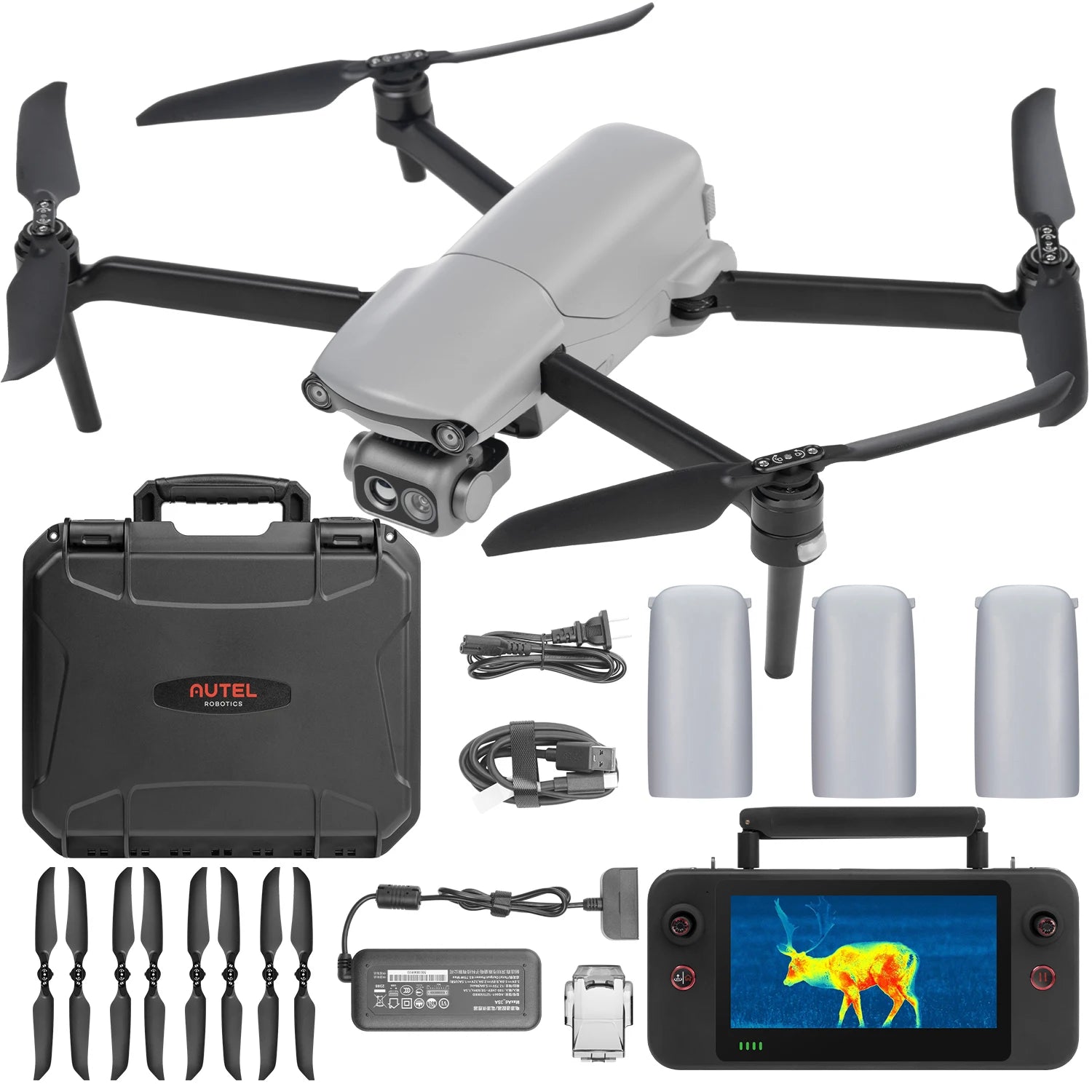 Autel Robotics EVO Lite 640T Drone Enterprise Thermal 16x Digital Zoom Dual Camera 6K Professional Drones AI Target Recognition